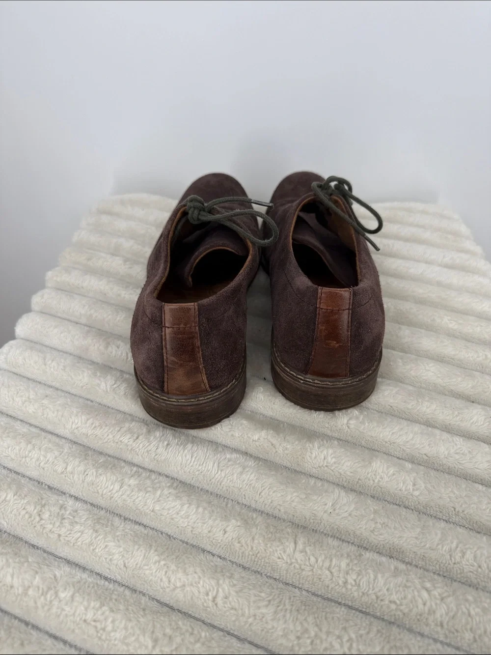 Kenneth Cole NY Winston Suede Derby Lace Up shoes Sz 7.5